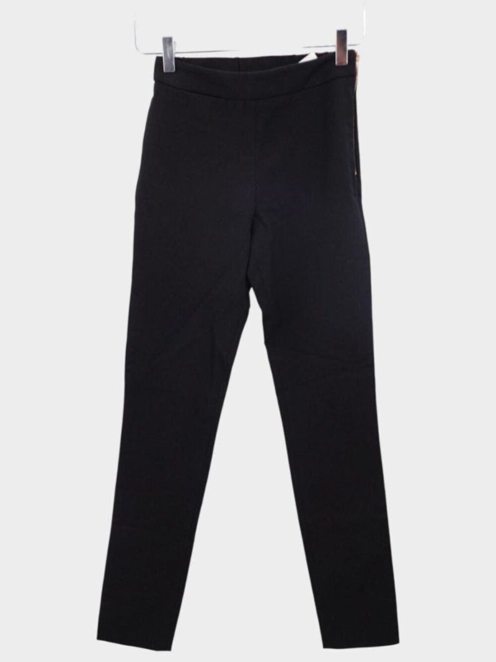FRENCH CONNECTION Kara Twill Skinny Trousers Size 0 NWT Black